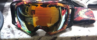 Oakley Signature Series Crowbar Tanner Hall Snow Goggles-Fire • $220