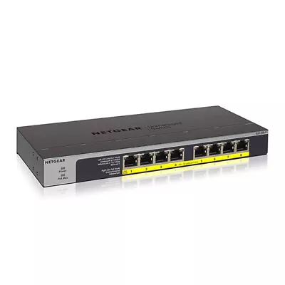 8 Port Netgear GS108LP Gigabit Unmanaged PoE/PoE+ Switch  Fanless Design 60W P • £98.94