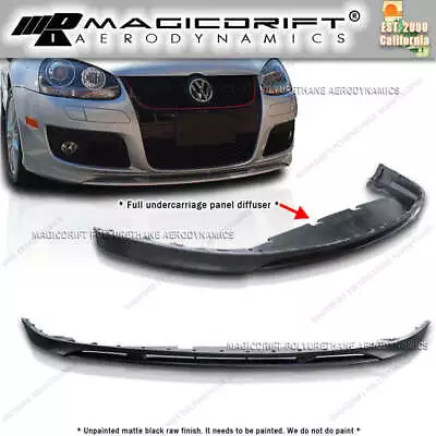 06 07 08 VW GOLF MK5 MKV GTi EURO DTM VOTEX Style FRONT BUMPER LIP SPOILER PU • $114.99