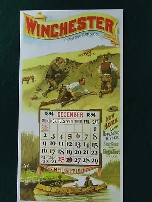 Winchester Firearms Advertising Poster1894 F. Remington Art CalenderWestern   • $7.50