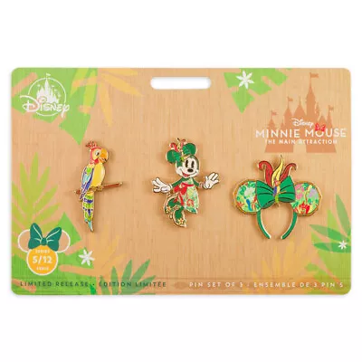 Disney Parks Minnie Mouse The Main Attraction Enchanted Tiki Room Pin Set • $22.46