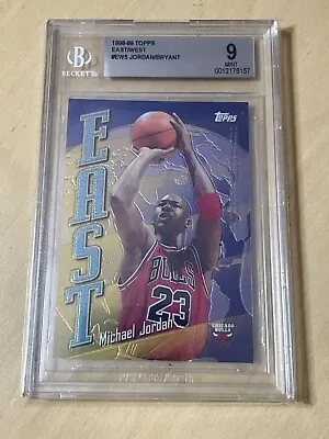 1998-99 Topps East West Michael Jordan/ Kobe Bryant #EW5 BGS 9 💎💎💎💎 • $1350