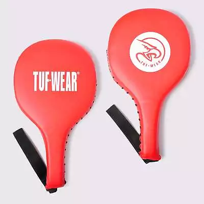 Tuf Wear Boxing PU Training Punch Paddles  Red • £27.99