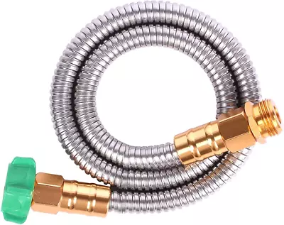 Metal Short Garden Hose - 6ft Stainless Steel - Heavy Duty - Flexible • $25.99