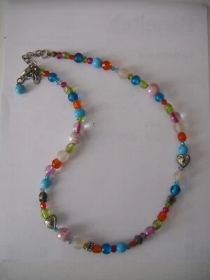 £3 • Buy Custom Jewellery Multi Coloured Beads Necklace New