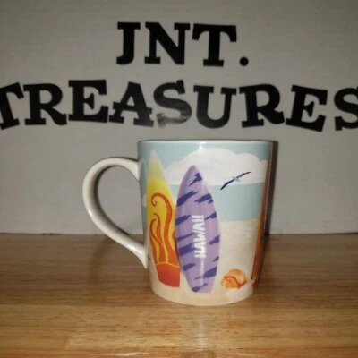 $21.99 • Buy Starbucks Hawaii Colorful Surf Boards Shark Mug Cup 2010 New Bone China ~ Nwot