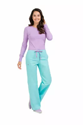 New Women Med Couture Signature Nursing Scrub Pants #8705 Blue Crush/purple Haze • $29.99