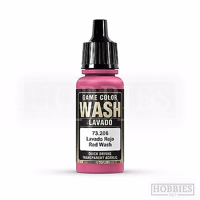 Vallejo Game Colour Wash Model Washes Paints Fantasy Airbrush Colours Spray 17ml • £4.59