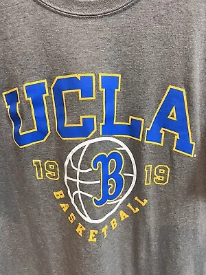 UCLA Bruins Basketball T-shirt Tee Grey Short Sleeves Mens XXL • $18.99