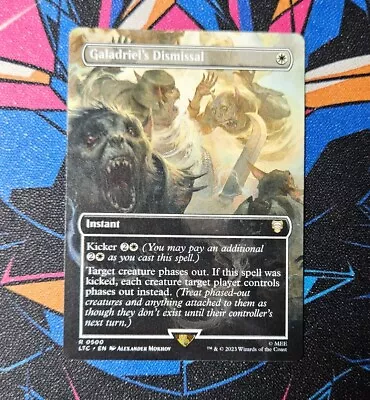 Galadriel's Dismissal NM Borderless MTG Lord Of The Rings LTC Unplayed Magic • $10.99