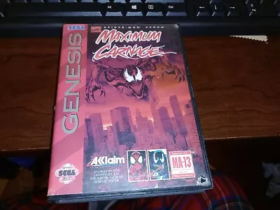 Spider-Man: Maximum Carnage Sega Genesis 1994 Case Insert Artwork Only Authentic • $18.99