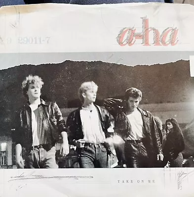 A-ha 1985 Take On Me / Love Is Reason 45 RPM  W/picture Sleeve • $4.99