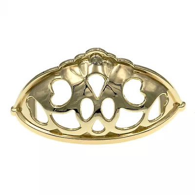 $5.59 • Buy Hickory Hardware Queen Anne Polished Brass 3 Cc Drawer Cup Pull P360-PB