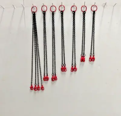 Crane Lifting Chain Set. In Authentic Manitowoc Red In 1/87th Scale. • $26.95