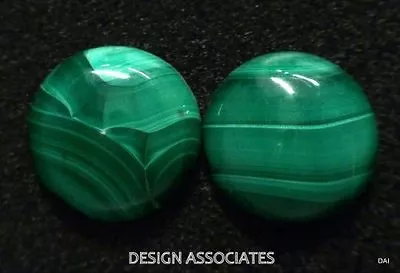 Malachite Cabochon 11 Mm Round Cut Great Color All Natural 1 Piece Lot 180625 • $1.69