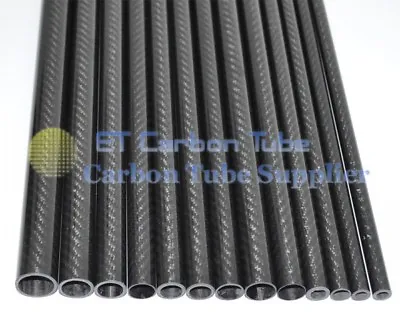 3k Carbon Fiber Tube 10mm 12mm 13mm 14 Mm 15 Mm 16mm 17mm 18mm 19mm 20mm 1-4pcs • £11.86