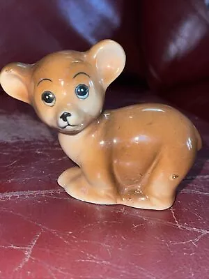 Vintage Japan Victoria Ceramic Bear Figurine Brown Figure • $9.95