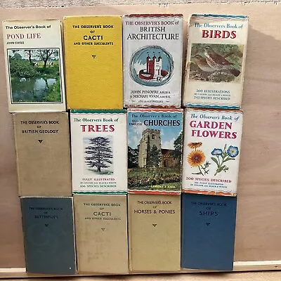 OBSERVERS BOOKS 12 Titles Vintage • £10