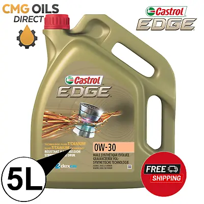 £54.99 • Buy CASTROL EDGE 0W-30 5L(1533DD) Titanium FST (Fully Synthetic) OIL*CLEARANCE*
