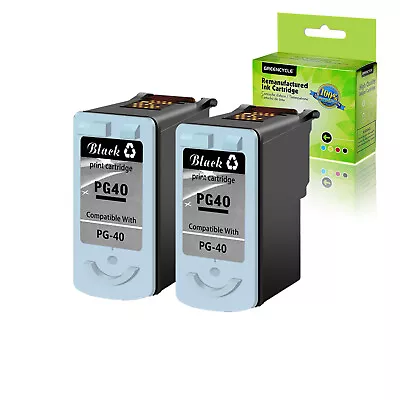 2 PK PG40 PG-40 Ink Cartridge Black  For Canon PIXMA MX300 IP1700 MX310 Printer • $23.09