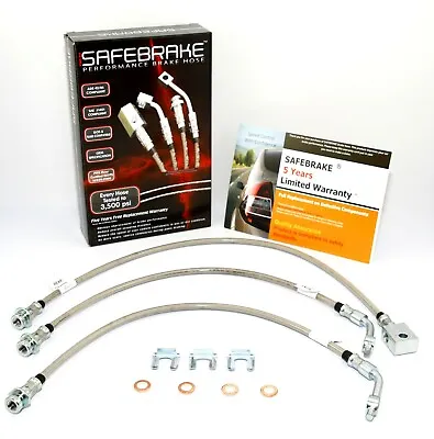 Navara D22 Ute/Chassis 1997-2019 (3 Inch Lift) - SAFEBRAKE Performance Hoses • $265