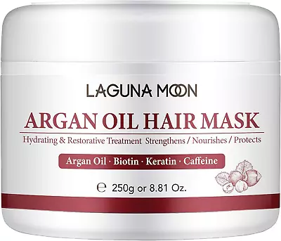 Argan Oil Hair Mask For Dry Damaged Hair Damaged Hair Treatment With Keratin & • £12.21