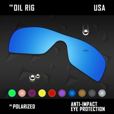 $12.75 • Buy Anti Scratch Polarized Replacement Lenses For-Oakley Oil Rig Options