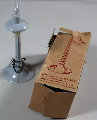 Marx Goose Neck Street Lamp Post Lighted 072 W/ Box USA Train • $16.98