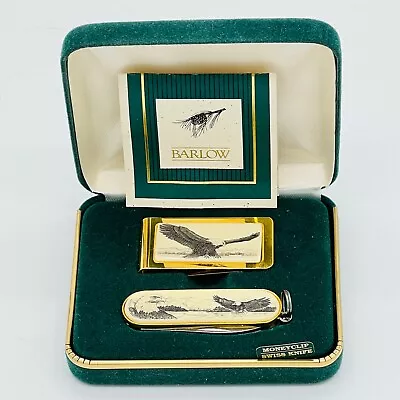 Stephen Barlow Design American Bald Eagle Money Clip & Swiss Pocket Knife Set • $29.99
