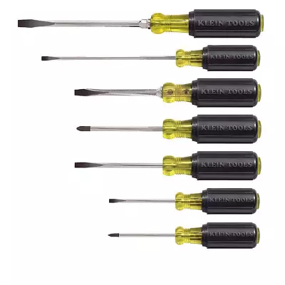 Klein Tools 7-Piece Assorted Screwdriver Set With Cushion Grip Handles • $57.78