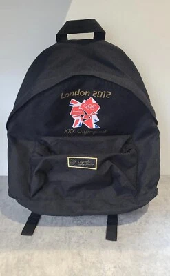 Official London 2012 Olympics Backpack Black Rucksack Bag Collectible   • £11