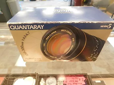 Quantaray Autofocus 100-300mm 1:4.5-6.7 Zoom Used Ready To Ship!!! • $29.99