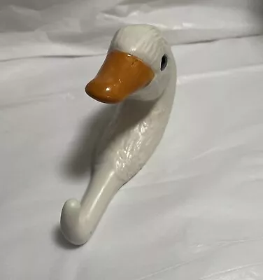 Swan Head Ceramic Figurine Hook Signed Vintage • $9.99