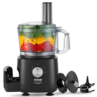 VEVOR 9-Cup 600W Food Processor Vegetable Chopper For Shredding Slicing Kneading • $47.69