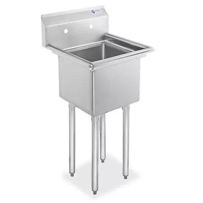 Commercial Stainless Steel Kitchen Utility Sink - 18  Wide • $204.99