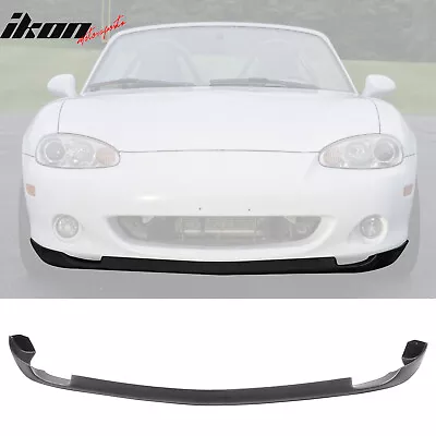 Fits 01-05 Mazda Miata MX-5 RS Style Unpainted Black Front Bumper Lip Spoiler PU • $75.99