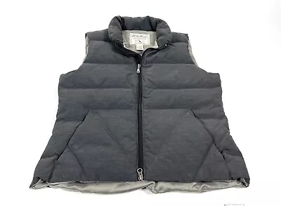 Eddie Bauer Goose Down Puffer Vest Gray Full Zip Men's Size M • $27.99