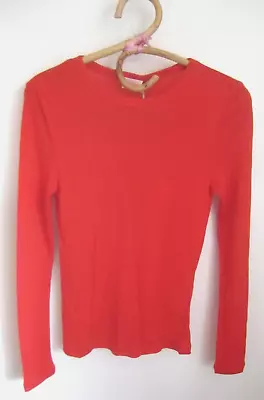 NWT-GORMAN-Cruelty-Free Merino Wool-Fine & Slim-L/Sleeve Knit Top - Sz S • $10