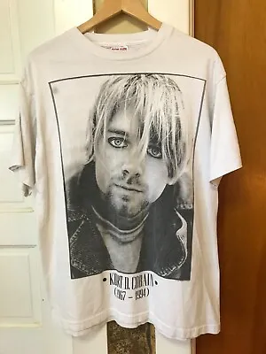 Original Vintage Kurt Cobain Memorial T-Shirt 1994 Size - L Nirvana 1967-1994  • $399