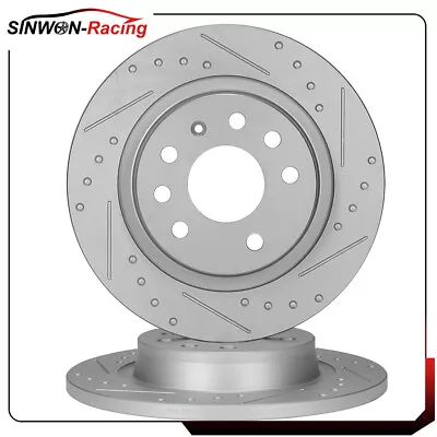 For Saab 9-3 2.0T 2009 - 2010 Saab 9-3 2003 - 2005 Brake Rear Solid Disc Rotors • $48.22