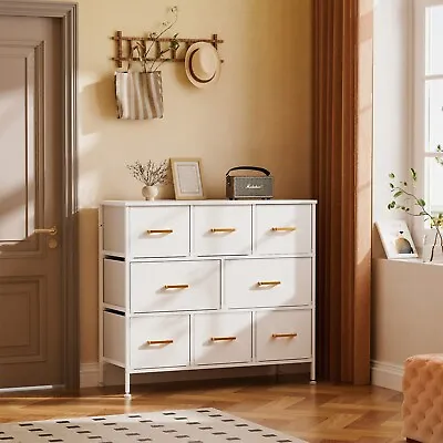 Bedroom Dresser With 8 Drawers Living Room Hallway Large Capacity White • $77.99