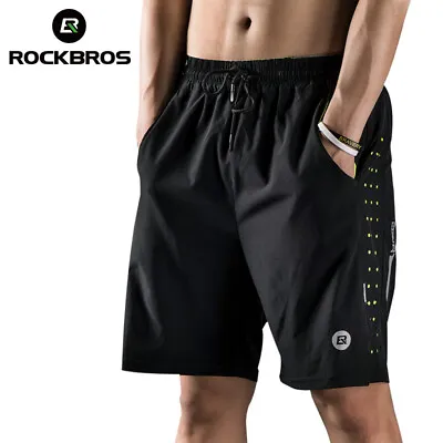 ROCKBROS Sports Shorts Cycling Biker Shorts Exercise Fitness Mens Shorts Black • $18.99