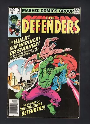 Defenders #78 Vol. 1 Newsstand Marvel Comics '79 VF • $5