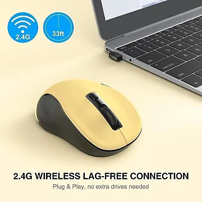 Wireless 2.4GHz Optical Mouse Mice USB Receiver For PC Laptop Computer DPI USA • $5.99