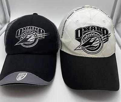 Lot Of 2 Omaha Nighthawks UFL  Defunct United Football League Hat Cap Strapback • $12.50