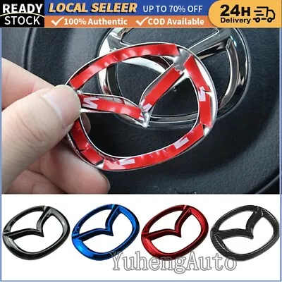 Car Steering Wheel Emblem Sticker For Mazda 2 3 6 CX-4 CX-3 CX-5 Atenza Axela • $19.77