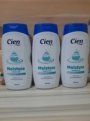 Cien Moisture Shower Gel Body Wash 2 X 500ml  Moisturisation +Cleanse • £9.99