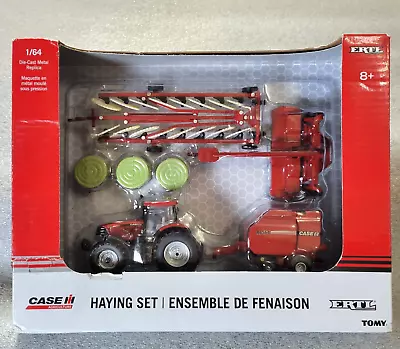 1/64th Scale Case IH Haying Set Puma 210 RB564 8312 Mower Hay Rake Die-cast Ertl • $45.99