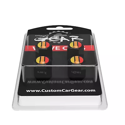 Retro Stripe Valve Stem Cap Set. Heritage Racing Stripes Fits Toyota Tri-Colored • $12.99
