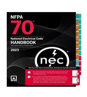 NFPA 70 National Electrical Code Handbook 2023 Edition With Tabs Hardcover • $94.99